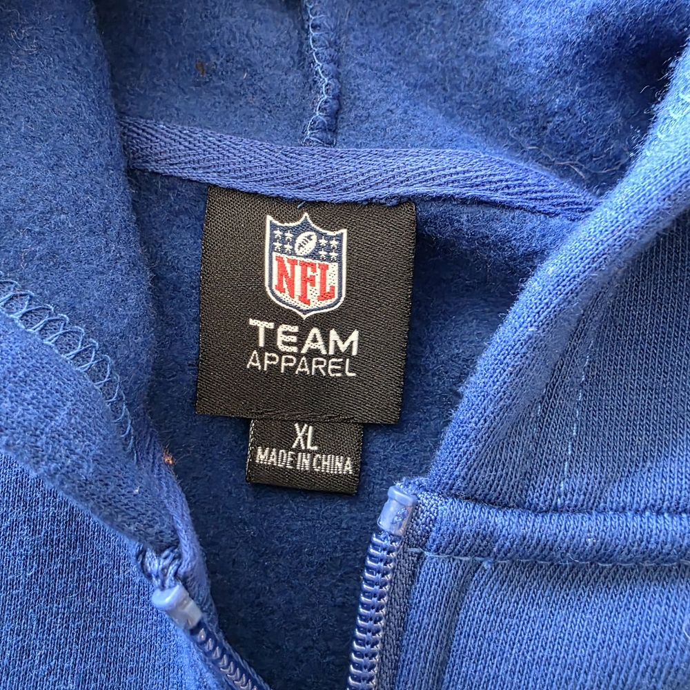 NFL Indianapolis Colts Blue Zip-Up Hoodie - Picture 6 of 9